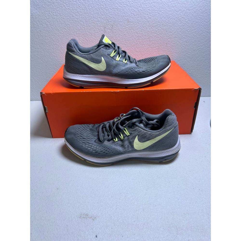 Nike Running Shoes Gray Lime Green Women Size 9 #2972